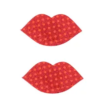 Для женщин пикантные блёстки губы соски крышка Фетиш пасти одноразовые груди Лепестки клейкие ленты самоклеющиеся кисточки Cubre Pezones