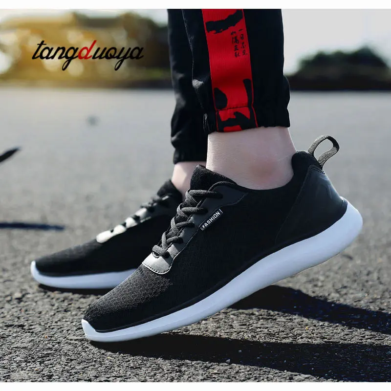 2019 Comfortable Mens Sneakers Spring Sports Shoes Men Jogging Breathable Anti Slip Boots Zapatos Corrientes De Verano | Спорт и
