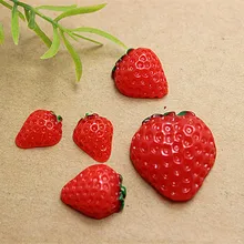 100 шт. Mix Размеры поддельные фрукты Клубника Смола миниатюрный Еда Книги по искусству Flatback кабошоны DIY Craft Скрапбукинг