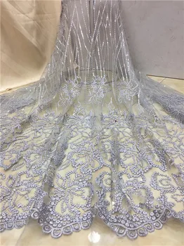 

Glittery Sequins Net Lace Fabric 2019 New Fashion High Quality Mesh Sequined Embroidered Lace Material Classical Fabrics X3