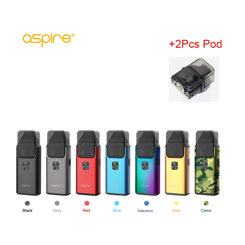 

Original Vape Aspire Breeze 2 AIO POD Kit Wit Breeze 2 Pod Built-in 1000mAh Preinstalled 0.6ohm Coil 3ml/2ml Capacity