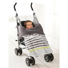 Daballa Trixx одеяло для детской коляски новорожденное мягкое Коралловое Флисовое одеяло в полоску полотенце-пеленка с лямками, чтобы прикрепить на ребенка багги