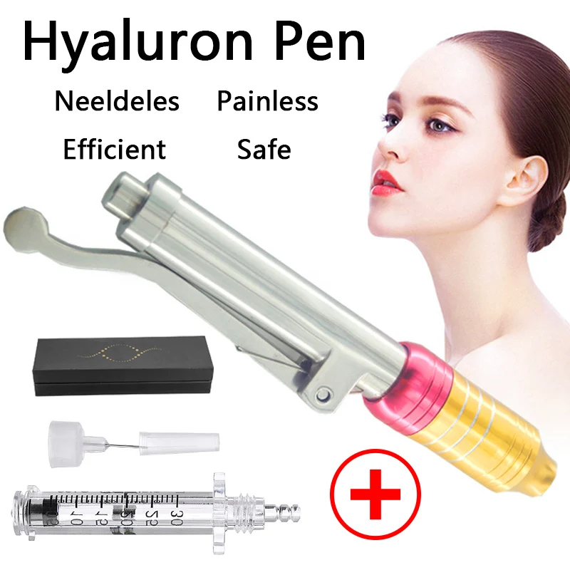 

Hyaluronic Injection Acid Pen High Pressure Hyaluron Meso Gun Non Invasive Wrinkle Removal Water Ampoule Needle Beauty Machine