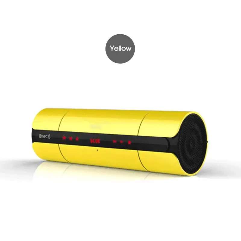 TRANSCTEGO беспроводной Bluetooth динамик аудио NFC динамик fm-радио светильник сенсорный портативный потоковый аудио открытый динамик включить - Цвет: Цвет: желтый