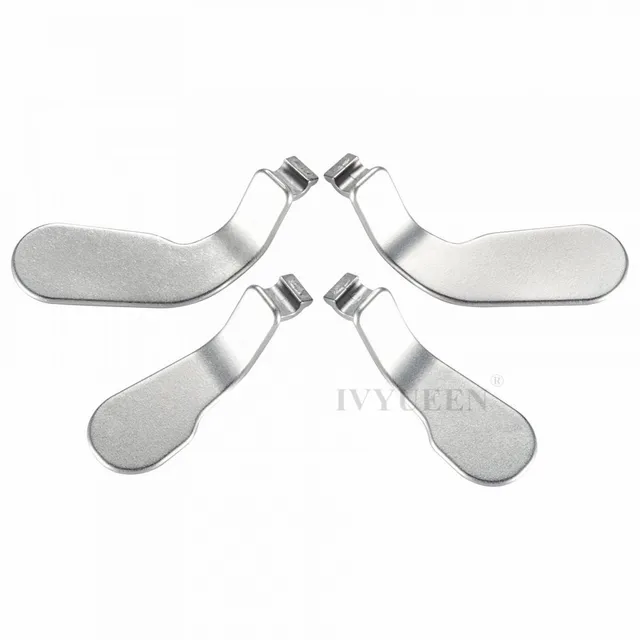 Cheap IVYUEEN 4 pcs/set Metal Stainless Steel Paddles Kit Hair Trigger Locks for XBox One 1 Elite Controller Attachment
