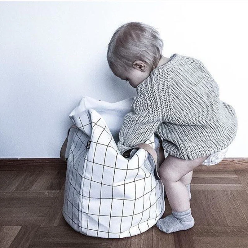New Baby Cute Letter Canvas Toys Bags Kids Wall Pocket Children Cute Bedroom Bags 40X50CM