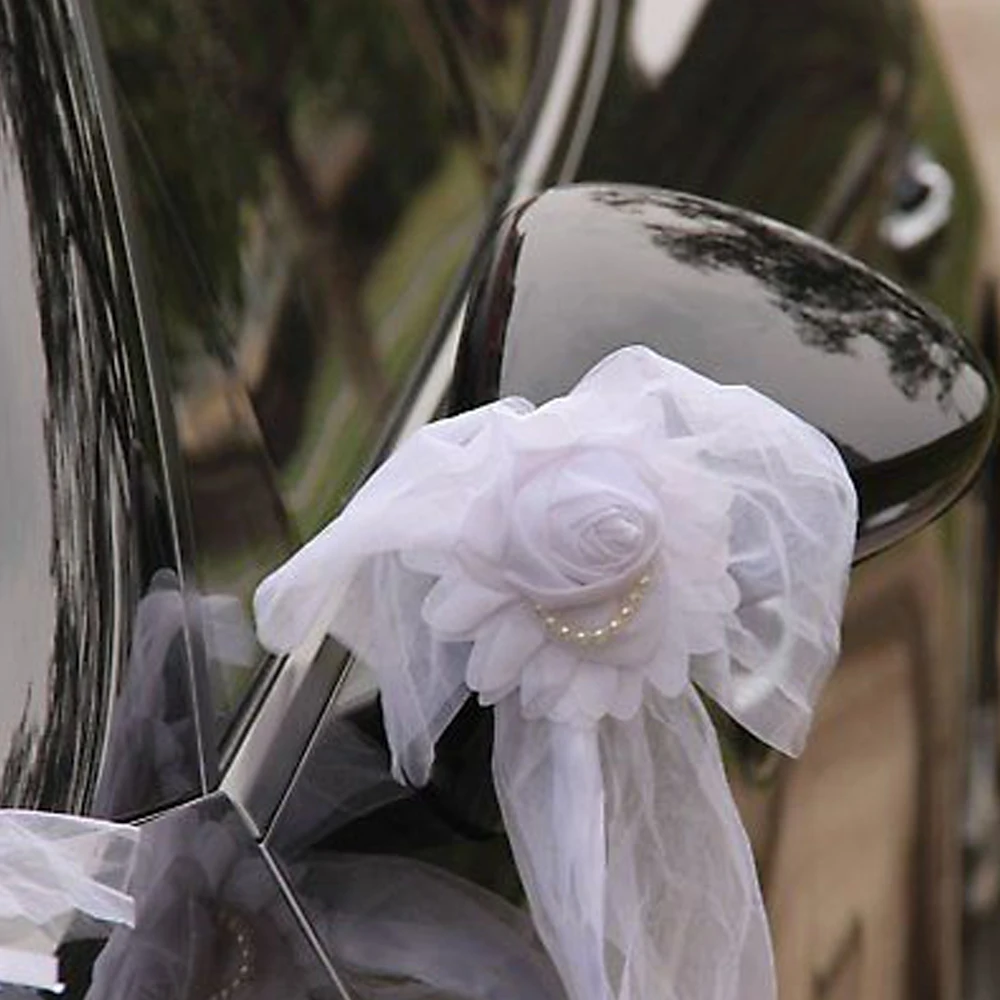 1 шт. Свадебные украшения для автомобиля праздничные вечерние украшения для автомобиля бант на спинку стула домашний Декор Свадебный декор
