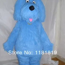 Талисман Рождество Синий плюш собака костюм талисмана Модный на заказ костюм аниме маскарадные костюмы маскот нарядное платье карнавальный костюм