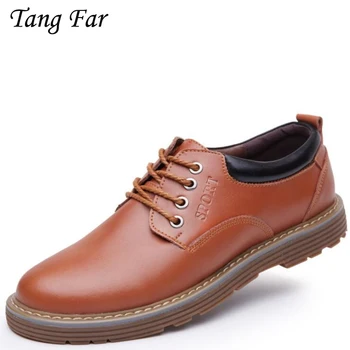 

Men Fashion Business Shoes British Big Scalp Tooling Shoes Solid Brand New Dress Shoes For Male