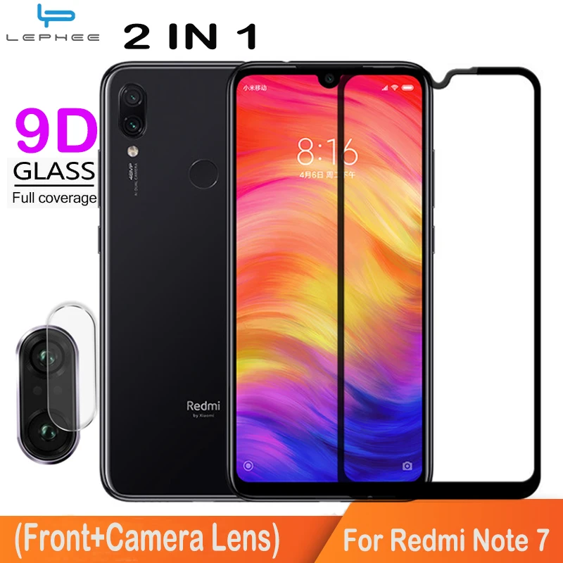 9D полное покрытие стекло для Xiaomi Redmi note 7 pro протектор экрана закаленное стекло на Redmi note 7 pro Note7 камера защитная пленка HD