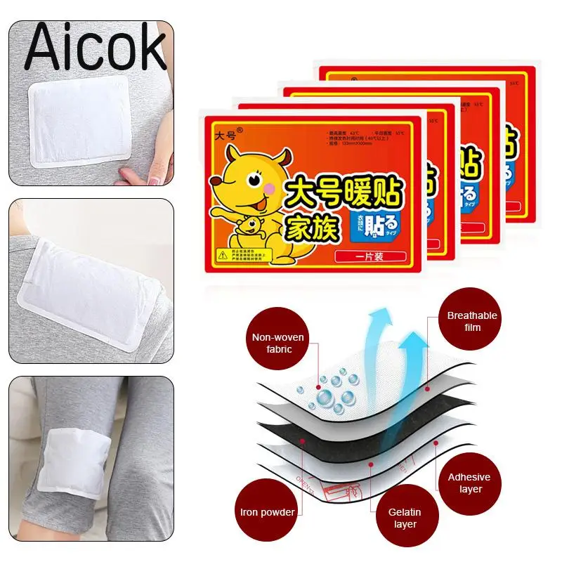 10Pcs/Pack Convenient Body Warmer Sticker Outdoor Activities Lasting