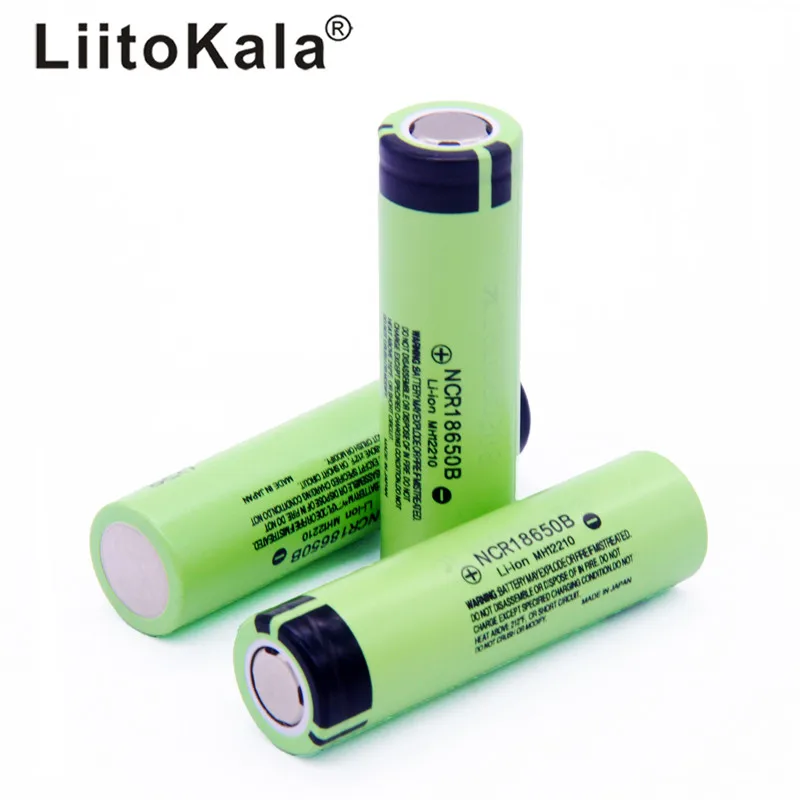 liitokala NCR18650B 3,7 V 3400 mah 18650 de 3400 mah para Bateria литиевый recargable