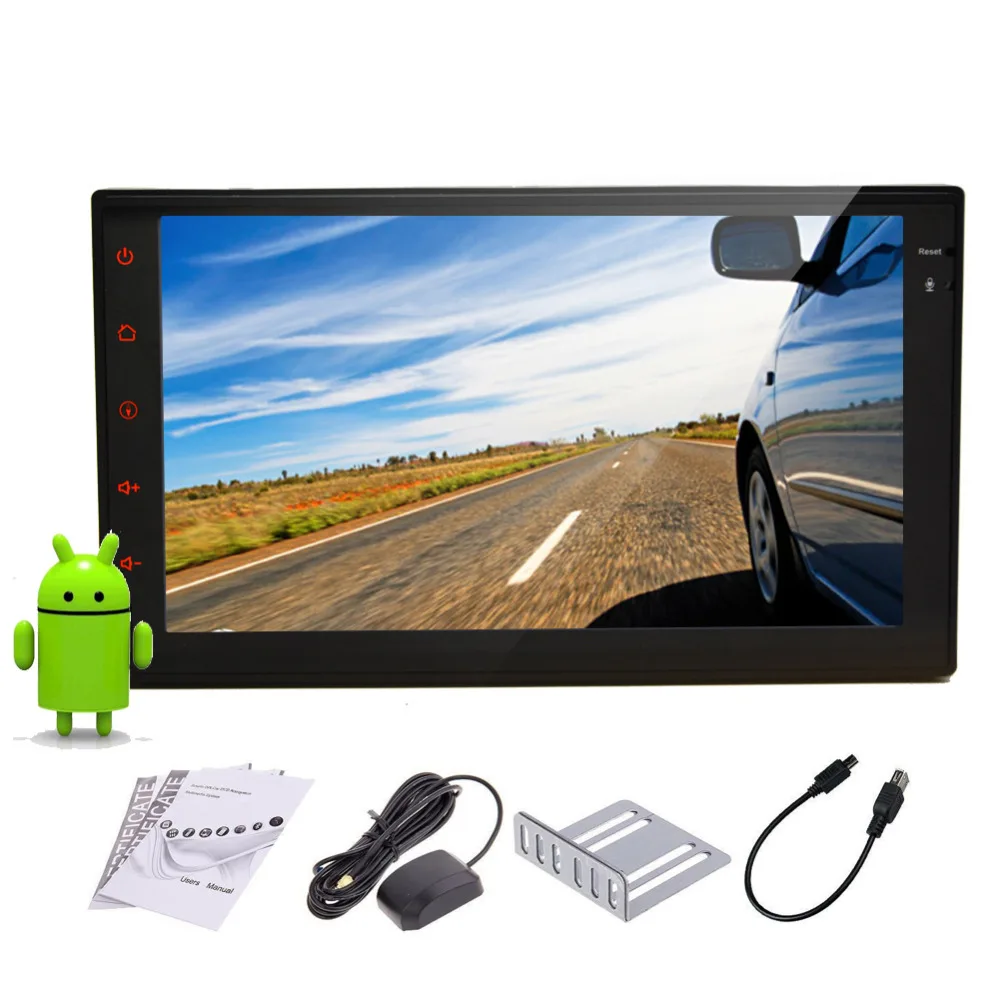 Best 100% Android 8.1 Car Stereo  2 DIN Car Tablet Radio Audio Car GPS Navigation+Bluetooth+USB Universal Interchangeable Player 2