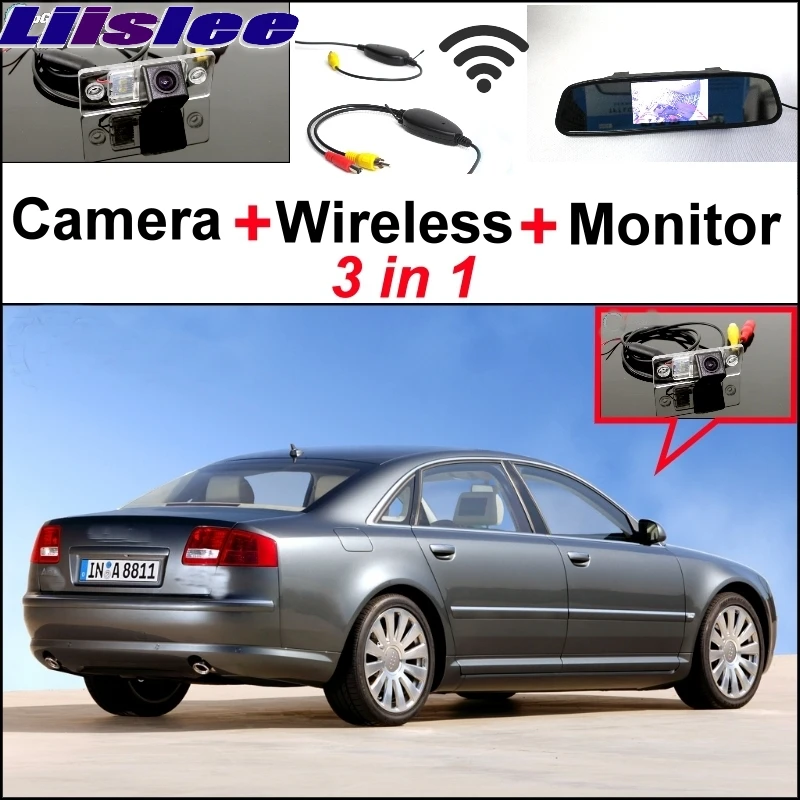 

Liislee 3 in1 Special Rear View Wifi Camera Wireless Receiver + Mirror Monitor Parking System For Audi A8 A8L S8 D3 4E 2002~2007