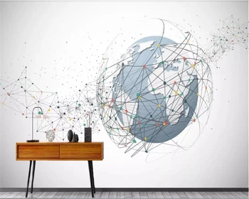 

beibehang wallpaper Nordic abstract earth geometric photo wallpaper background wall papers home decor wallpaper 3d on the wall