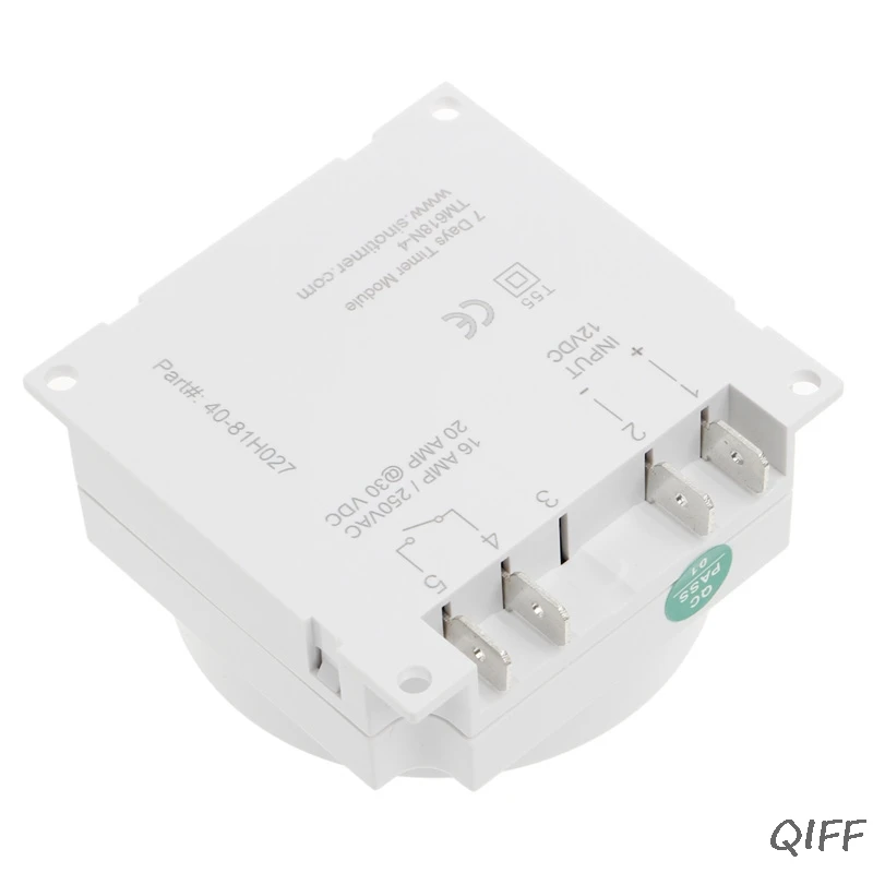 

15.98 Inch LCD Digital Timer 12V DC 7 Days Programmable Time Switch TM618N-4 Mar28