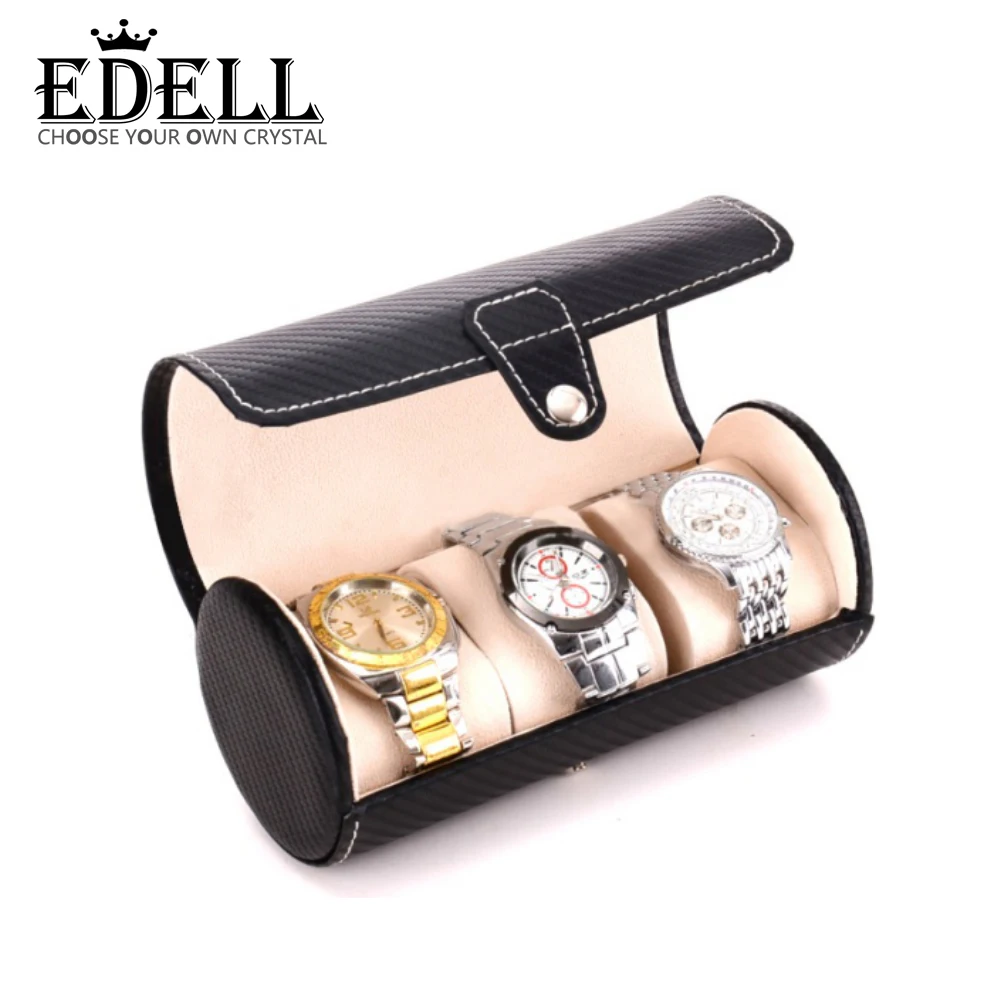

EDELL Original Charm Watch Display Box Atmosphere Brand Watch Display Cylindrical Box Protective Gift Box Factory Direct Sales