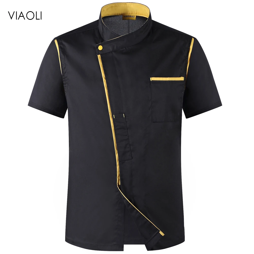 

Wholesale Unisex Chef Jackets Hotel Kitchen restaurant uniforms shirts Catering Chef's work clothes Cafe waitress chef coat