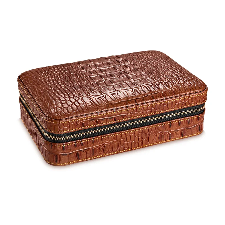 Cigarloong Портсигар кожаный набор увлажняющая коробка портативная кедровая древесина увлажнение шкафчик CQ-001