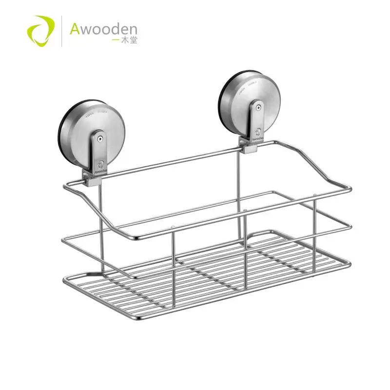 Us 51 52 31 Off Awooden Suction Cup Bathroom Shower Caddy No Damage Super Bath Shelf Storage Combo Organizer Brushed Stainless In Us 51 52 31 Off Awooden Suction Cup Bathroom Shower Caddy No Damage Super Bath Shelf Storage Combo Organizer Brushed Stainless In