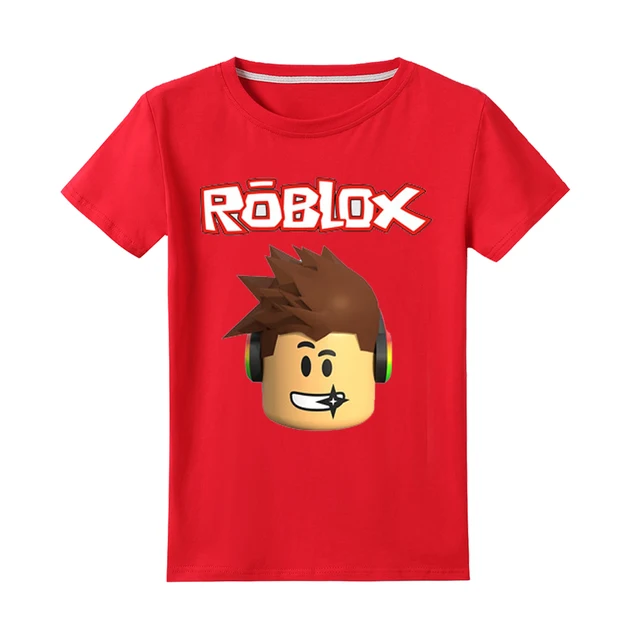 Child Black 2019 boy's T shirt Deadpool Short Sleeved T shirt Roblox Printing Children's Fortnit 