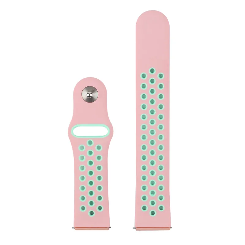 FOHUAS для Fitbit Blaze полосы мягкий силиконовый сменный спортивный ремешок для Fitbit Blaze Смарт фитнес часы без рамки - Цвет ремешка: Pink Green
