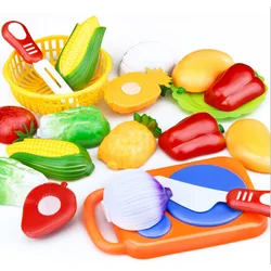 Jouet de maison pour enfants, fruits en plastique coupés, légumes de cuisine, jouets classiques pour enfants, ensemble de jeu éducatif, 2022 