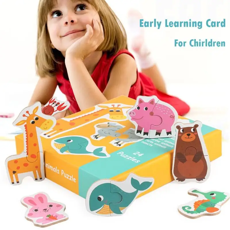Дети большие соответствующие головоломки игры раннего обучения карты головоломки обучающая игрушка головоломки игрушки для детей подарок