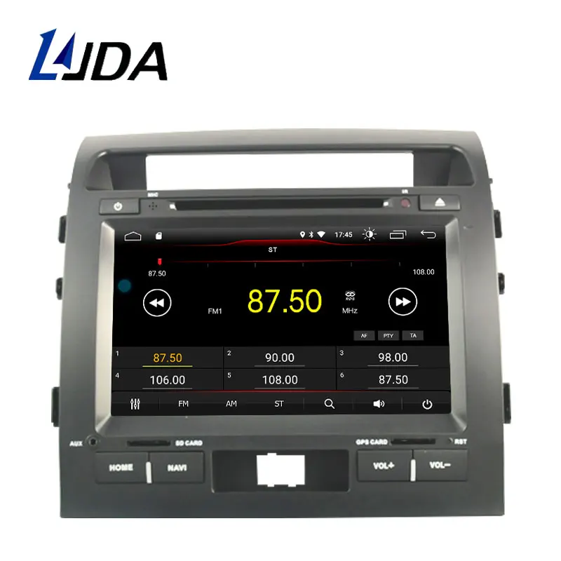 Cheap LJDA 2 Din Android 9.1 Car DVD Player For Toyota LAND CRUISER  LC200 2008-2014 Wifi GPS Radio 2G+16G Quad Core Multimedia Stereo 3