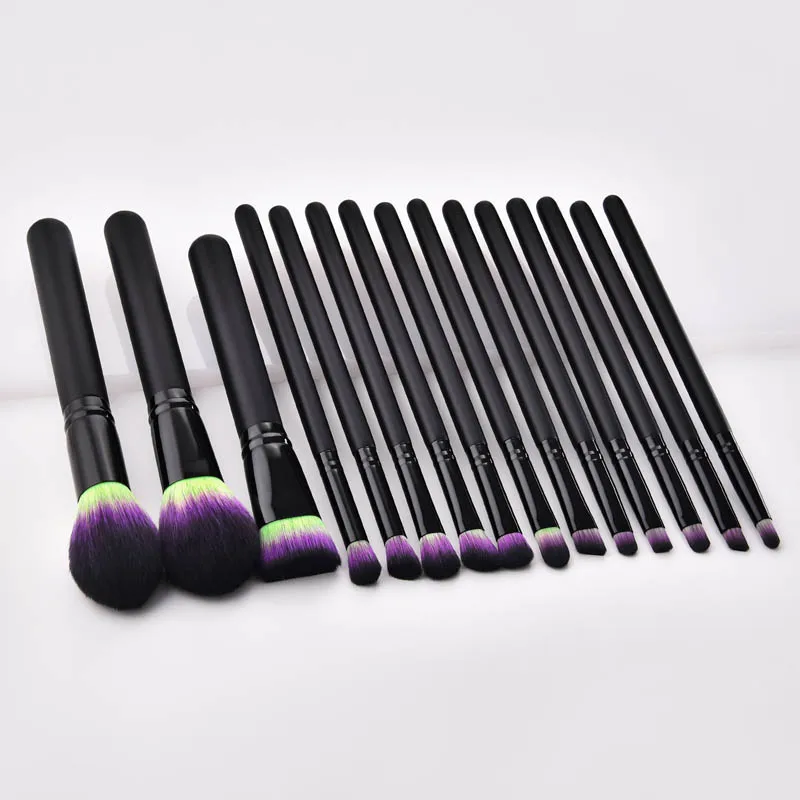 15pcs Makeup Brushes Set Eye Shadow Foundation Eyebrow Powder Cosmetic Tools Kit QRD88