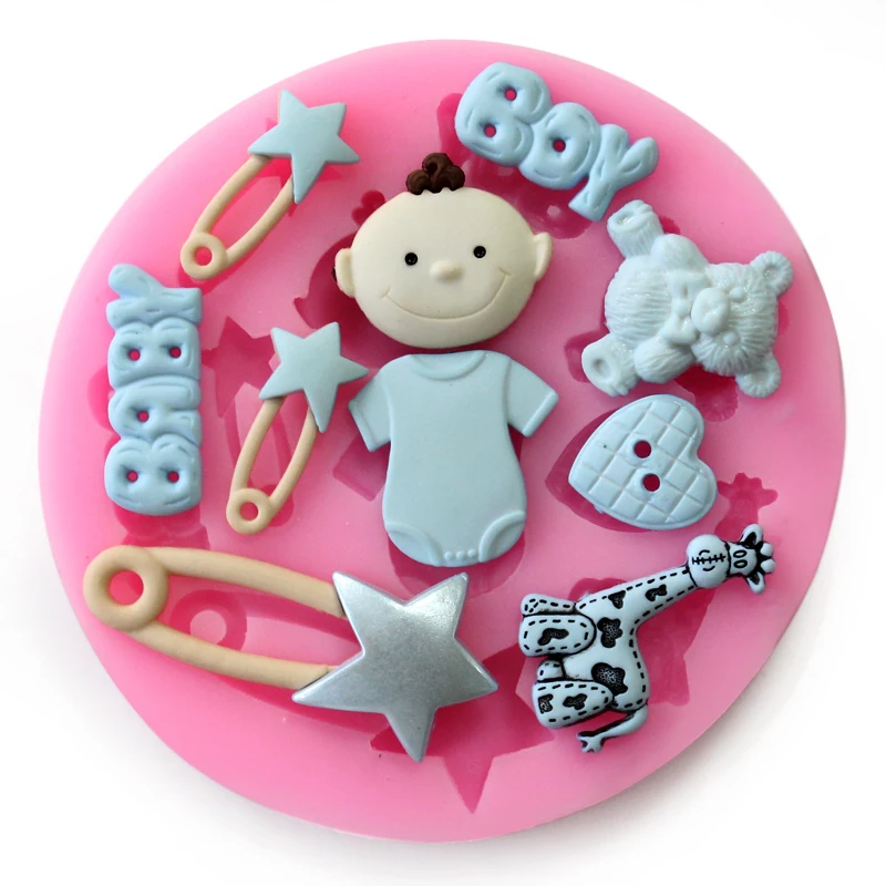 Free Shipping Baby Magic Wand Bear Cooking Tools Fondant Shaped Baking Diy Cake Sugar Silicone Craft Mold Tray Candymold | Дом и сад