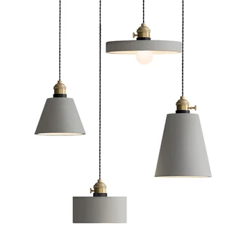 

Kitchen Dining & Bar Nordic Cement LED Pendant Lights Fixtures American Vintage Lamp Suspenion Luminaire Lighting Loft Luminaire