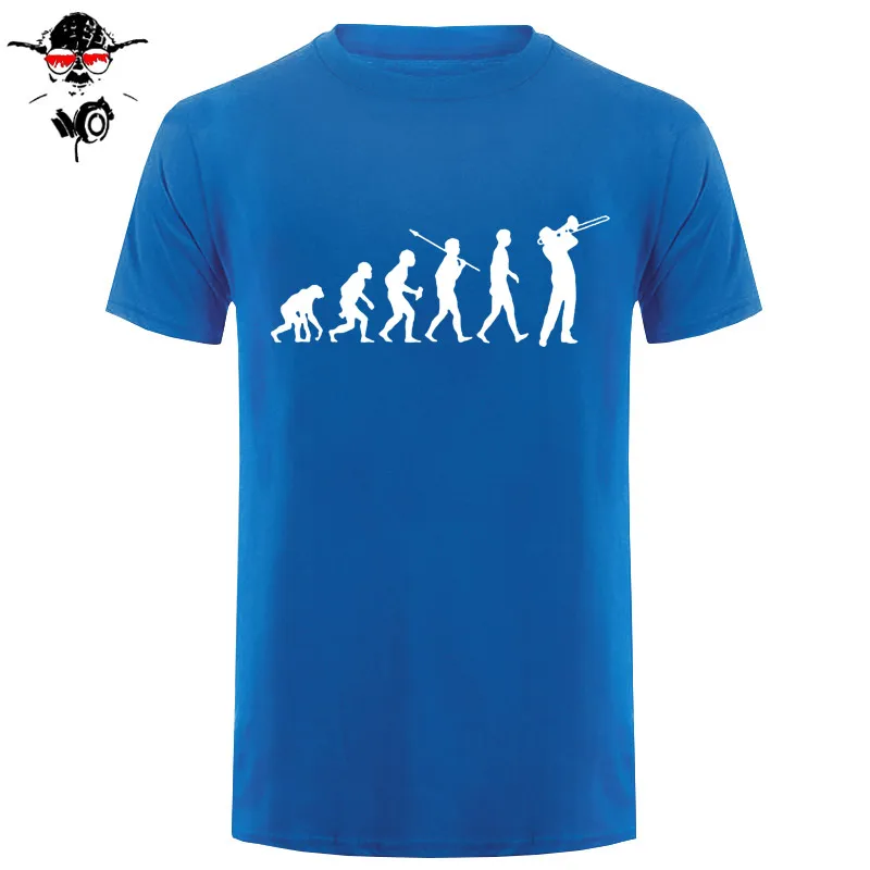 Trombone Player man Custom Printed FUNNY humour T-shirt MENS T SHIRT Great gift Tee Unisex