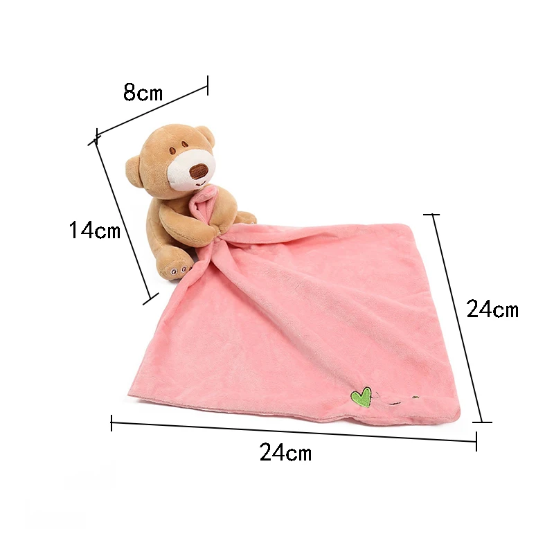 Newborn Baby Toys Cute Bear Scarf Handkerchief appease Towel Rattles Crap Doll Gift For Soothe Calm Towel Educational Plush Toy Newborn Baby Toys Cute Bear Scarf Handkerchief appease Towel Rattles Crap Doll Gift For Soothe Calm Towel Educational Plush Toy