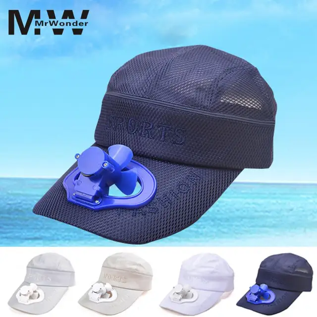 Creative Sun Cap with Fan Summer USB Charging Fan Hat with Detachable Top Sun Cap Gift Cool