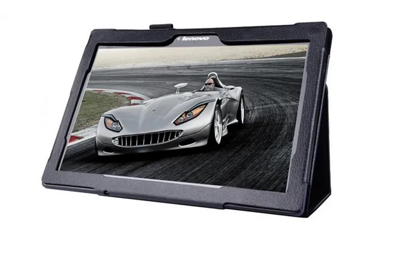 Litchi Pattern PU Leather Stand Flip Case Cover For Lenovo Tab 2 A10-70 A10 70 10.1 Tablet Case Cover  (30)
