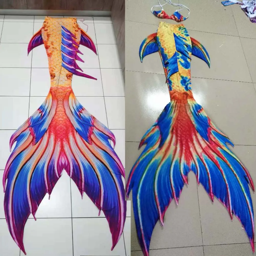 

Customized Girls Kids Adult Women Man Mermaid Tail With Monofin for Swimming Photos Props Summer Beach Vacation Cospaly Costumes
