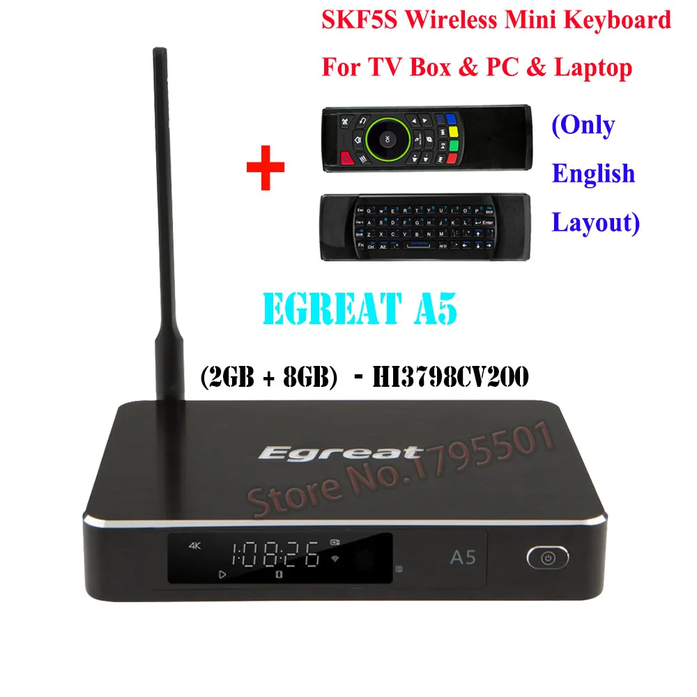  Egreat A5 UHD Smart Android 5.1 TV Box 3D 4K Media Player with HDR USB3.0 SATA OTA 3D Blu-ray ISO P - 32838799252