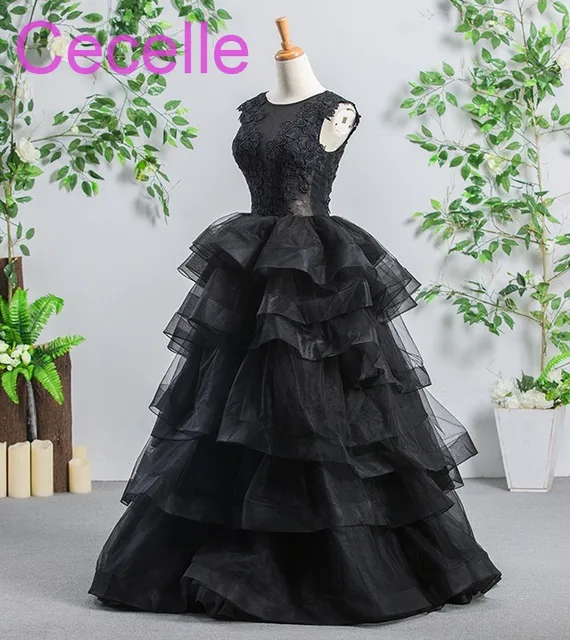 Black Lace 50s Wedding Dress