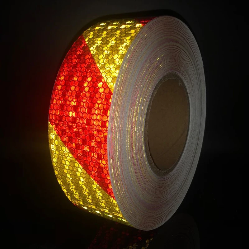 5cmx50m Reflective Bicycle Stickers Adhesive Tape for Bike Safety White Red Yellow Blue Bike Stickers Bicycle Accessories