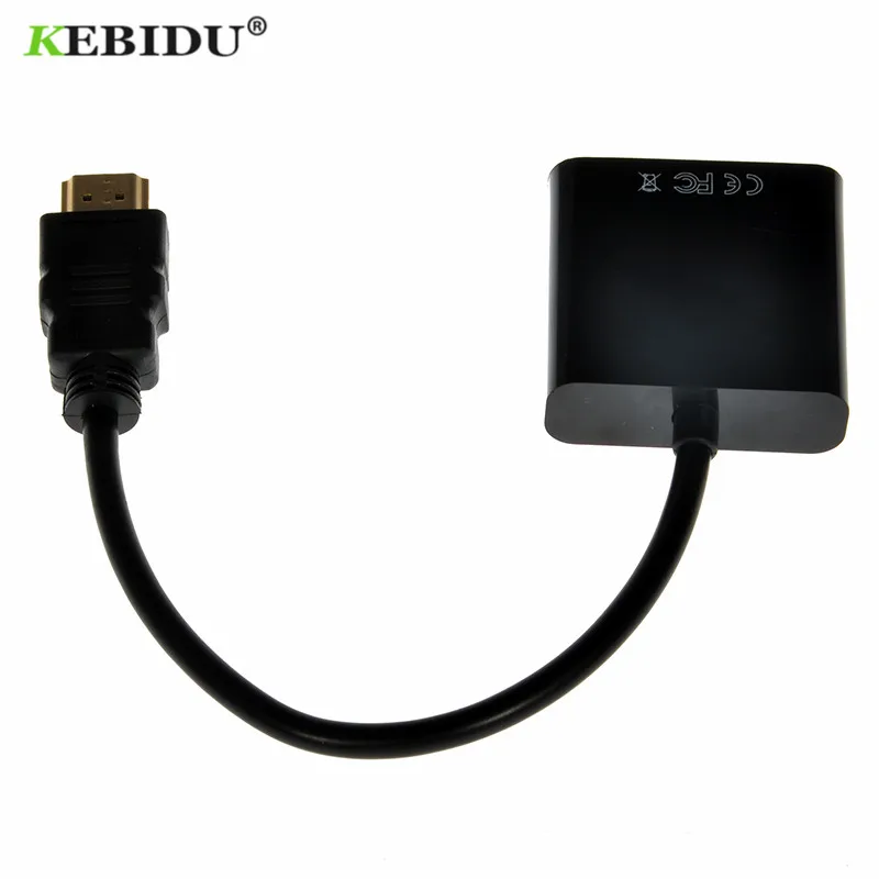 Kebidu 10 шт. HDMI в VGA кабель адаптер конвертер мужчин и женщин встроенный Чипсет до 1080p для xbox 360 для PS3 Playstation