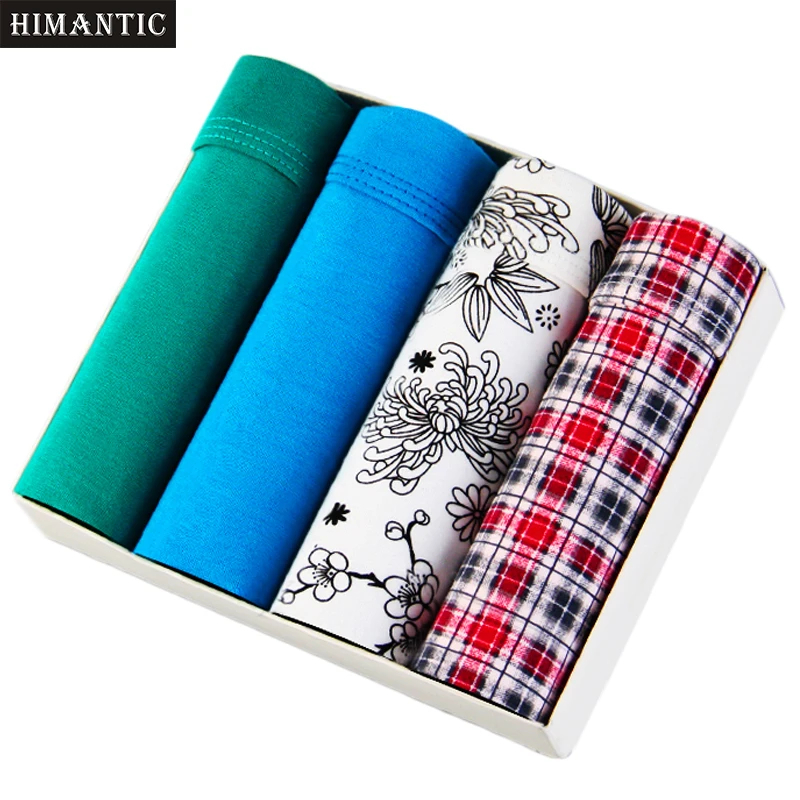 

Men Briefs Cotton Underwear Men's Briefs Men Underwear Shorts Mens Fashion Plaid Cuecas Ropa Interior Hombre Cueca Print Panties