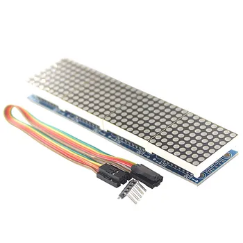 

MAX7219 Dot Matrix Module For Microcontroller 4 In One Display with 5P Line