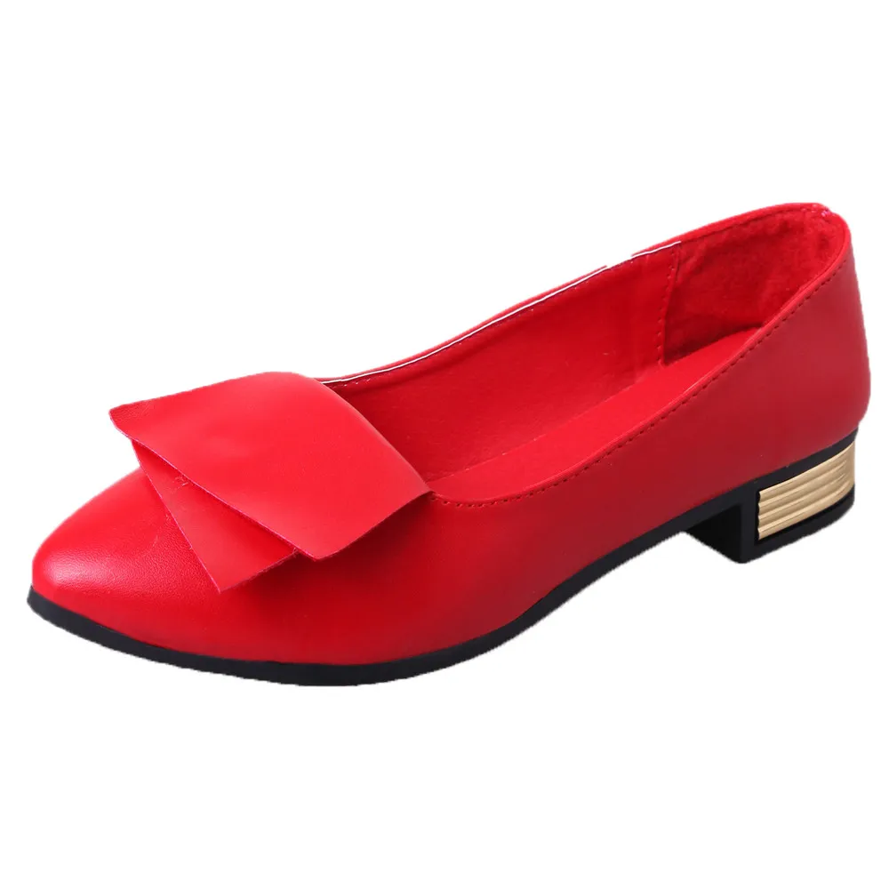 

2019 Women Fashion Spring Ladies Pointed Toe Flat Ballet Shallow Shoes Loafers Slip On Casual Shoes for Office Lady