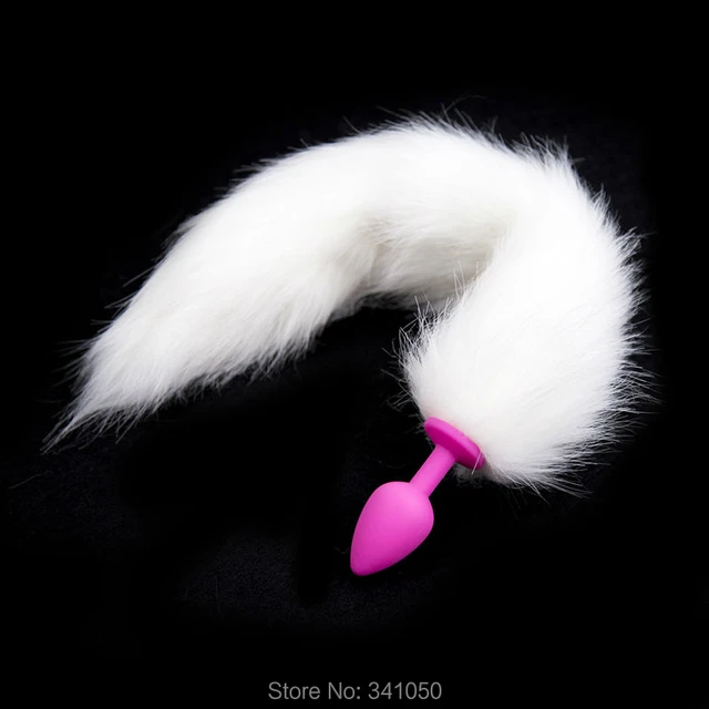 640px x 640px - Tabuy White Fox Tail Anal Butt Plug Silicone Anus Butt Plug Fetish Porno  Erotic Sex Products