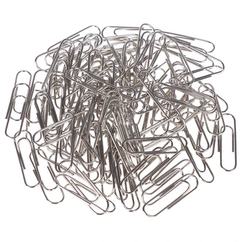 

100pcs 29MM sliver clip bookmark metal paper clips patchwork clip office supply