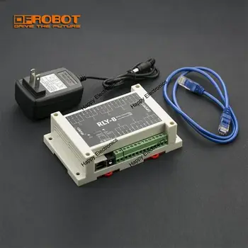 

DFRobot 8 channel Ethernet Relay Controller RLY-8-POE-RS485, STM32 input 7~23V 44~57V Relay 277V-10A 125V-12A Support PoE RS485