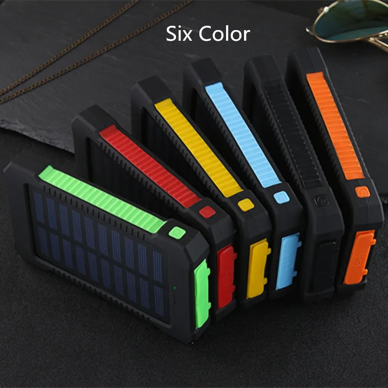 Верхняя солнечная для xiaomi iphone8 x XS 18650 горячая 8800 мАч power Bank водостойкое зарядное