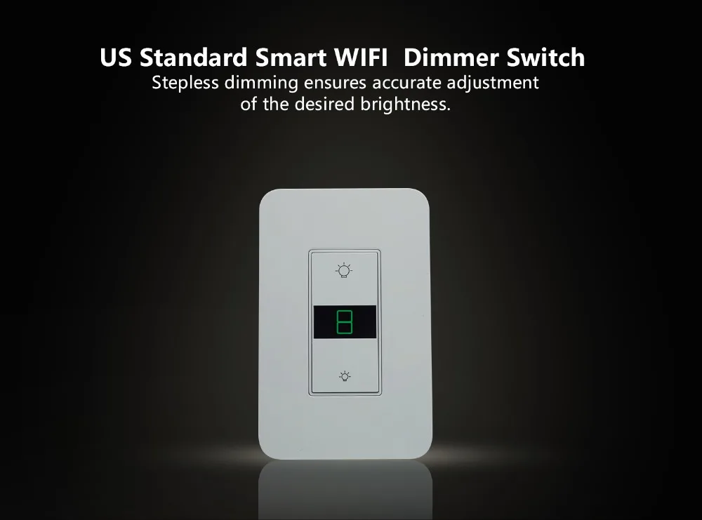 Zemismart, Wi-Fi, США, диммер, 110 В, 240 в, светильник, с экраном дисплея, умная жизнь, Alexa, Google Home, включить