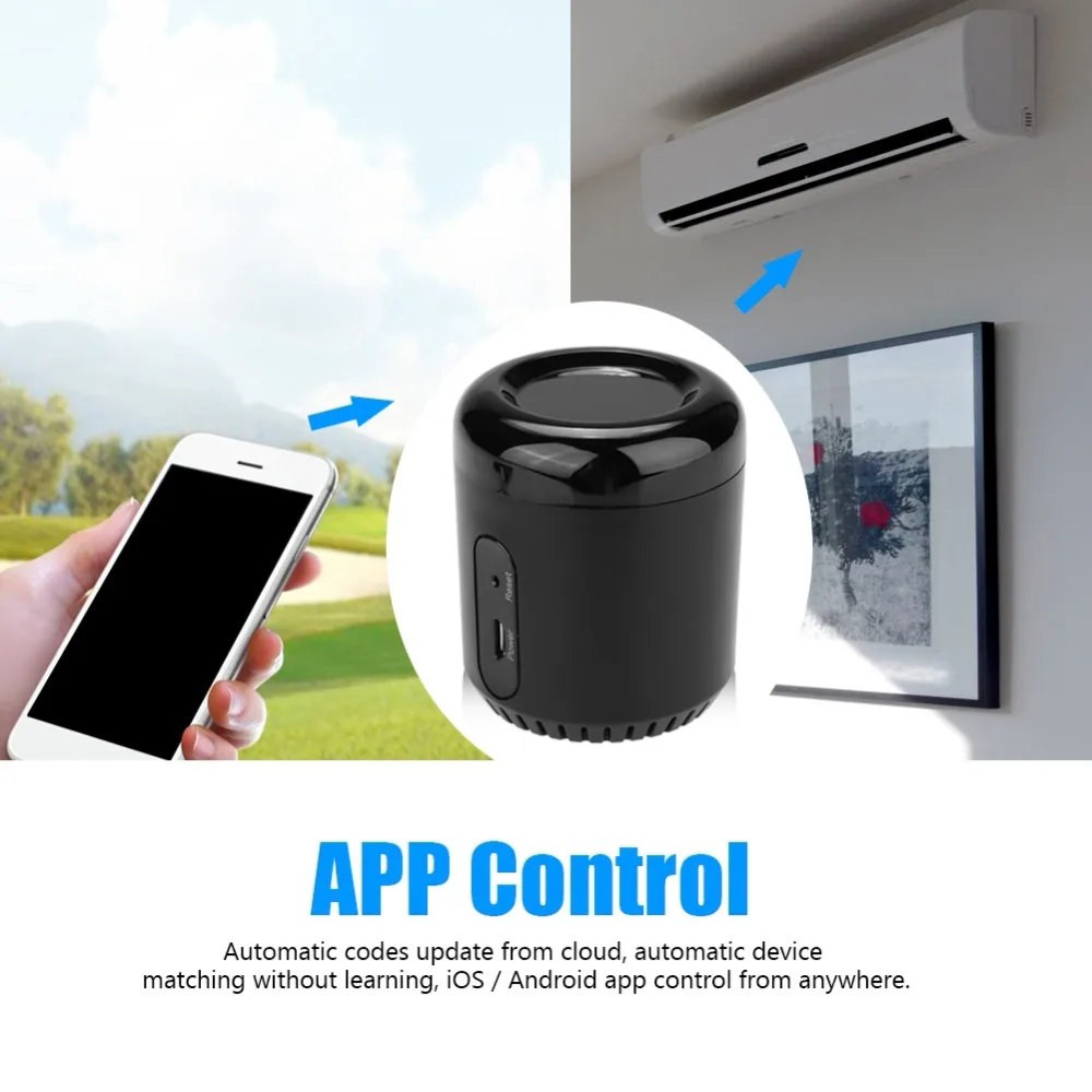 

Broadlink 2019 RM Mini 3 WiFi+IR Remote Control for Alexa Google Home IFTTT AC TV Android iOS APP Smart Controller Russian Stock